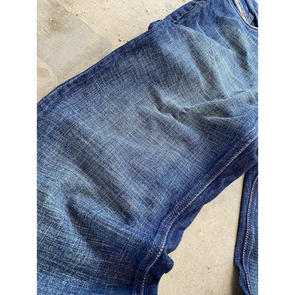 Vintage Y2K Diesel Industry Bootcut Denim Jeans EMBROIDERED Logo StreetwearFaded - Picture 8 of 13